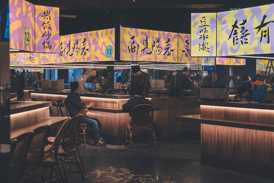 Modern canteen representing student life and hospitality